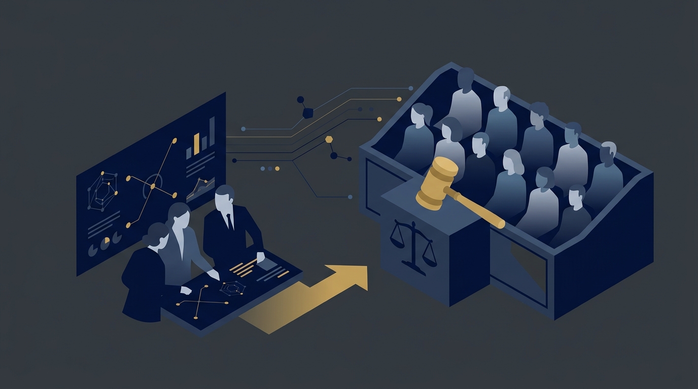 Editorial illustration for the article: How Seated Jurors Influence Trial Strategy: Using Selection Data After the Box Is Set